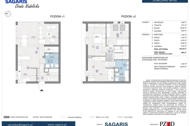 Rzut - Dom na sprzedaż 4 pokoje o powierzchni 102,52 m² - numer 63 w Osada Nadolicka