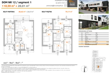 Rzut - Dom na sprzedaż 5 pokoi o powierzchni 138,6 m² - numer 12 w Tęczowa Park