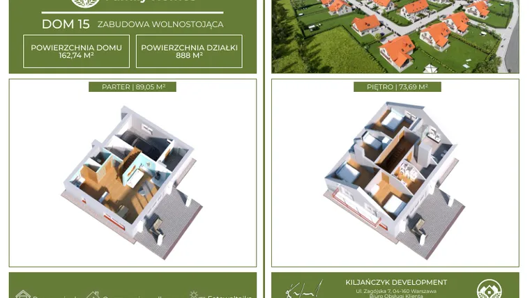 Rzut - Dom na sprzedaż 5 pokoi o powierzchni 162,74 m² - numer 15 w Mikołajki Family Homes