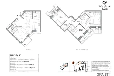 Rzut - Mieszkanie na sprzedaż 3 pokoje o powierzchni 94,94 m² - numer F15 w Wileńska Park