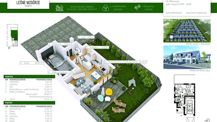 Rzut - Dom na sprzedaż 4 pokoje o powierzchni 96,56 m² - numer III.D70 w Leśne Wzgórze