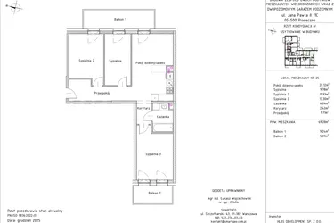 Rzut - Mieszkanie na sprzedaż 4 pokoje o powierzchni 69,28 m² - numer B2 – M3.4 w Primacasa