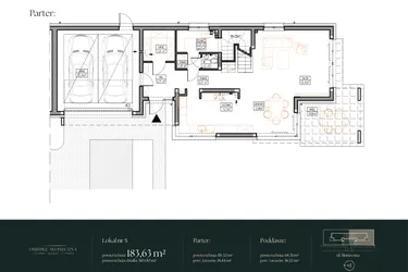 Rzut - Dom na sprzedaż 5 pokoi o powierzchni 183,63 m² - numer 5 w Osiedle Słoneczna