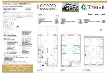 Rzut - Dom na sprzedaż 4 pokoje o powierzchni 136,45 m² - numer 39 w Ogrody Szymborskiej