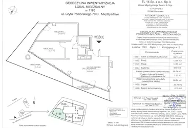 Rzut - Mieszkanie na sprzedaż 3 pokoje o powierzchni 68,84 m² - numer D.11.85 w Wave Międzyzdroje Resort & Spa