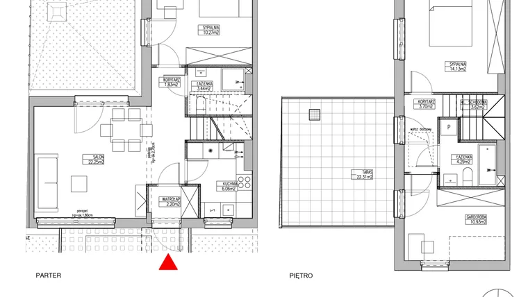 Rzut - Dom na sprzedaż 4 pokoje o powierzchni 82,59 m² - numer RJ5/C2/C11/B w Robyg Jagodno