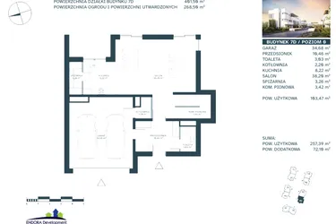 Rzut - Dom na sprzedaż 7 pokoi o powierzchni 243,66 m² - numer 7D w Ville Ogrodowa