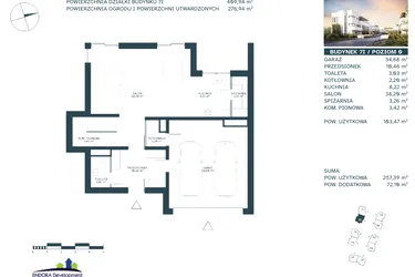 Rzut - Dom na sprzedaż 7 pokoi o powierzchni 243,66 m² - numer 7I w Ville Ogrodowa