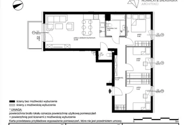 Rzut - Mieszkanie na sprzedaż 4 pokoje o powierzchni 74,51 m² - numer B6.48 w Andromeda