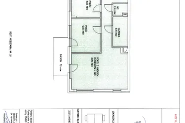 Rzut - Mieszkanie na sprzedaż 3 pokoje o powierzchni 69,12 m² - numer B.25 w Wólczańska 248 - etap II