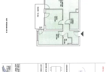 Rzut - Mieszkanie na sprzedaż 3 pokoje o powierzchni 69,7 m² - numer B.26 w Wólczańska 248 - etap II