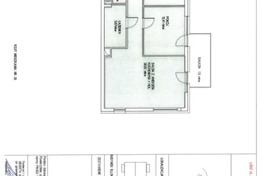 Rzut - Mieszkanie na sprzedaż 3 pokoje o powierzchni 69,82 m² - numer B.28 w Wólczańska 248 - etap II