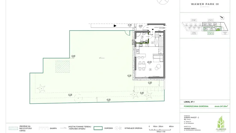 Rzut - Dom na sprzedaż 4 pokoje o powierzchni 94,13 m² - numer 3F.1 w Wawer Park II