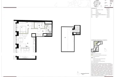 Rzut - Mieszkanie na sprzedaż 2 pokoje o powierzchni 54,13 m² - numer F.4.1 w Nowa Stawowa