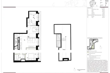 Rzut - Mieszkanie na sprzedaż 3 pokoje o powierzchni 57,06 m² - numer F.4.3 w Nowa Stawowa
