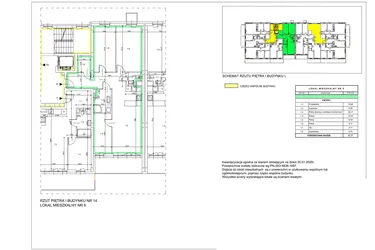 Rzut - Mieszkanie na sprzedaż 4 pokoje o powierzchni 82,37 m² - numer A06 w Lwowska 14
