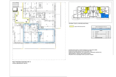Rzut - Mieszkanie na sprzedaż 3 pokoje o powierzchni 61,22 m² - numer B03 w Lwowska 14