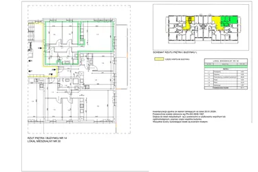 Rzut - Mieszkanie na sprzedaż 3 pokoje o powierzchni 63,11 m² - numer B10 w Lwowska 14