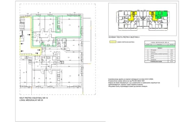 Rzut - Mieszkanie na sprzedaż 3 pokoje o powierzchni 62,78 m² - numer B16 w Lwowska 14