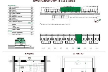 Rzut - Mieszkanie na sprzedaż 5 pokoi o powierzchni 108,1 m² - numer B4.2 w Dębowe Zacisze