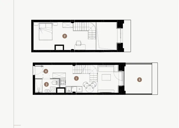 Rzut - Mieszkanie na sprzedaż 2 pokoje o powierzchni 39,94 m² - numer B.00.19 w WIMA APARTMENTS