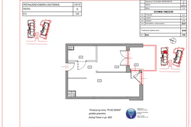 Rzut - Mieszkanie na sprzedaż 2 pokoje o powierzchni 39,58 m² - numer A.32 w Villa Verona Mielno