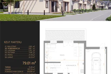 Rzut - Dom na sprzedaż 5 pokoi o powierzchni 143,14 m² - numer A2 w Oaza Tyniecka