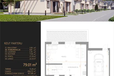 Rzut - Dom na sprzedaż 5 pokoi o powierzchni 143,14 m² - numer B2 w Oaza Tyniecka