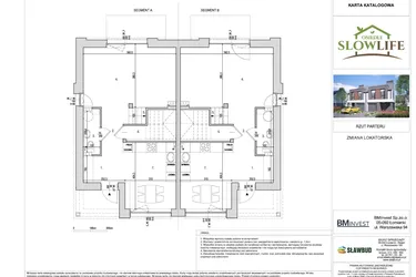 Rzut - Dom na sprzedaż 4 pokoje o powierzchni 96,27 m² - numer 4A w Osiedle Slow Life