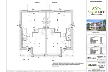 Rzut - Dom na sprzedaż 4 pokoje o powierzchni 96,2 m² - numer 7A w Osiedle Slow Life