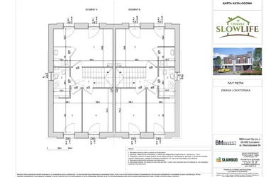 Rzut - Dom na sprzedaż 4 pokoje o powierzchni 96,03 m² - numer 7B w Osiedle Slow Life