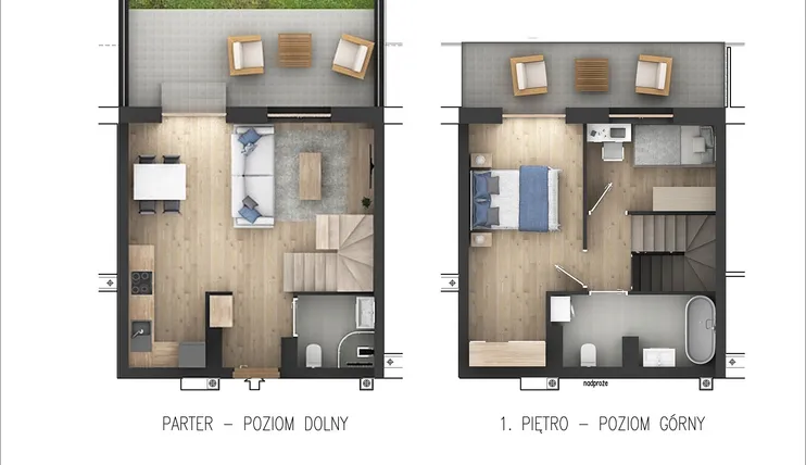 Rzut - Mieszkanie na sprzedaż 3 pokoje o powierzchni 59,44 m² - numer 30 w Północna 26