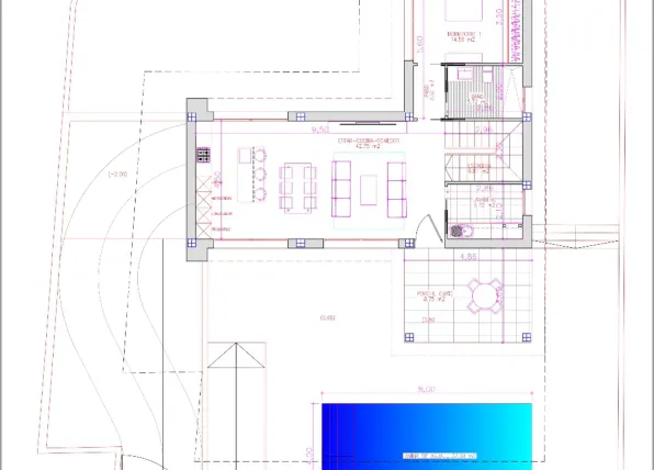 Rzut - Dom na sprzedaż 3 pokoje o powierzchni 248 m² - numer 1 w Velazquez Willa w Ciudad Quesada