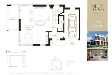 Rzut - Dom na sprzedaż 5 pokoi o powierzchni 191,28 m² - numer 10A w Villa Flora