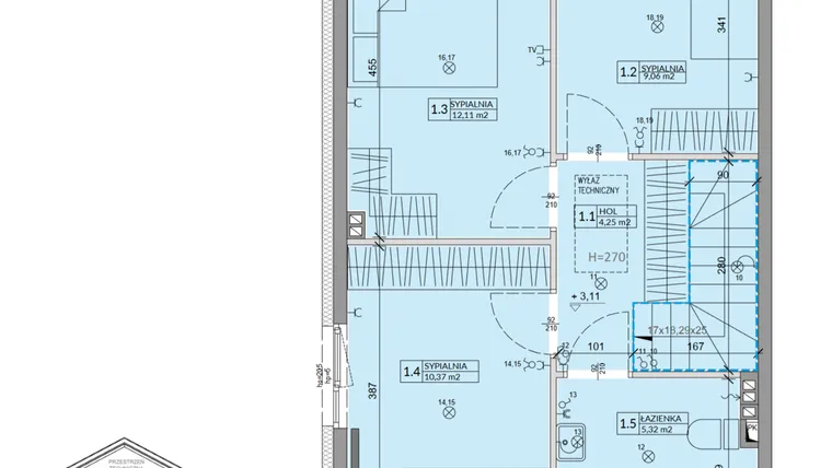 Rzut - Dom na sprzedaż 4 pokoje o powierzchni 81,17 m² - numer 19B w Ogrody Przyjaciół 5 etap II