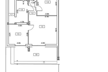 Rzut - Mieszkanie na sprzedaż 3 pokoje o powierzchni 53,2 m² - numer M10 w Osiedle Zygmunta