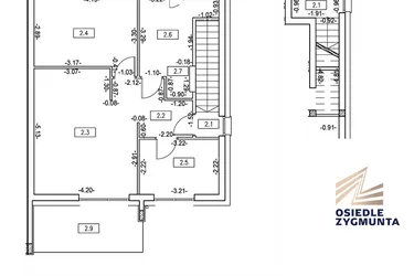 Rzut - Mieszkanie na sprzedaż 3 pokoje o powierzchni 60,15 m² - numer M12 w Osiedle Zygmunta