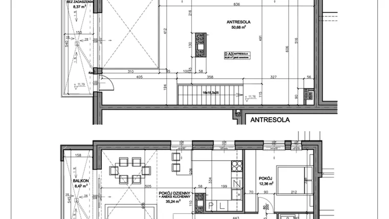 Rzut - Mieszkanie na sprzedaż 2 pokoje o powierzchni 117,99 m² - numer N.D.03.20 w Nobilis