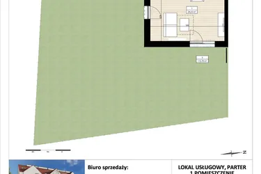 Rzut - Mieszkanie na sprzedaż 1 pokój o powierzchni 27,86 m² - numer B4/0/4 w Montano bud. B4 - apartamenty inwestycyjne