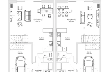 Rzut - Dom na sprzedaż 5 pokoi o powierzchni 133 m² - numer 30 w Osiedle WizaWi