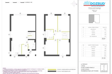 Rzut - Dom na sprzedaż 5 pokoi o powierzchni 120,89 m² - numer 66/15.A1 w Domy Góraszka etap XIV