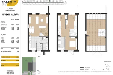 Rzut - Dom na sprzedaż 4 pokoje o powierzchni 86,99 m² - numer 16A w Falenty Home II
