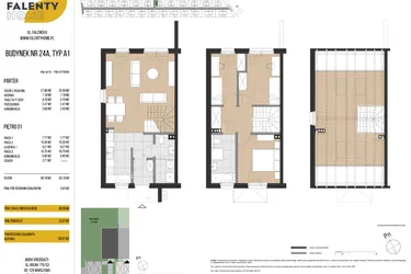 Rzut - Dom na sprzedaż 4 pokoje o powierzchni 86,99 m² - numer 24A w Falenty Home II
