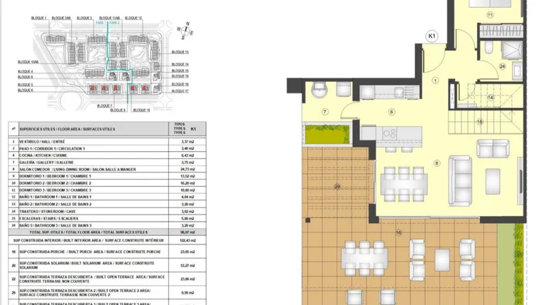 Rzut - Dom na sprzedaż 4 pokoje o powierzchni 122 m² - numer 4 w Lagoon Villas