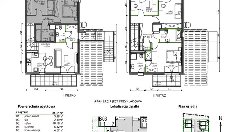 Rzut - Mieszkanie na sprzedaż 4 pokoje o powierzchni 92,8 m² - numer B02.L2 w Rokokowa Vita