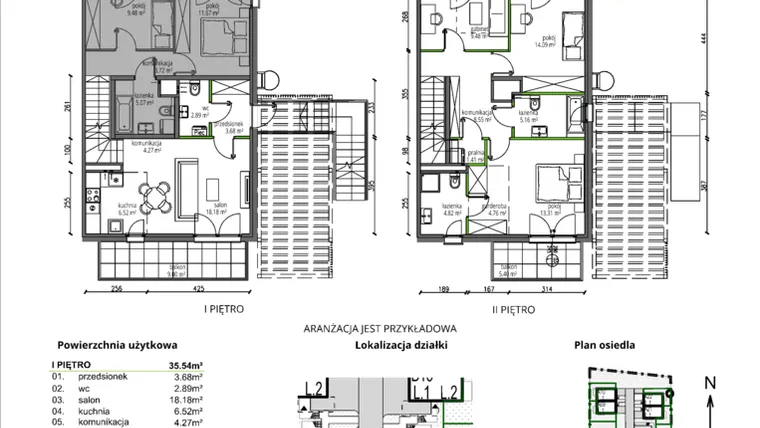 Rzut - Mieszkanie na sprzedaż 4 pokoje o powierzchni 92,85 m² - numer B13.L2 w Rokokowa Vita