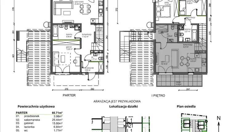 Rzut - Mieszkanie na sprzedaż 4 pokoje o powierzchni 92,46 m² - numer B20.L1 w Rokokowa Vita