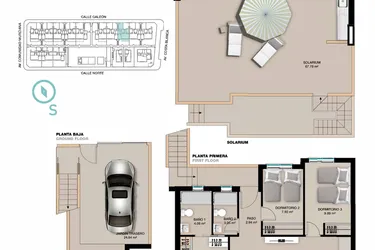 Rzut - Mieszkanie na sprzedaż 3 pokoje o powierzchni 78 m² - numer 117A w Apartamenty w Pilar de la Horadada -  37538395