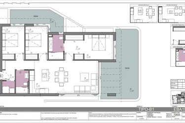 Rzut - Mieszkanie na sprzedaż 3 pokoje o powierzchni 348 m² - numer 7-A w Apartamenty w Calpe - 85885624