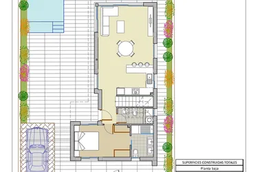Rzut - Dom na sprzedaż 3 pokoje o powierzchni 205,4 m² - numer 10 w Domy w Pilar de la Horadada - 49675027